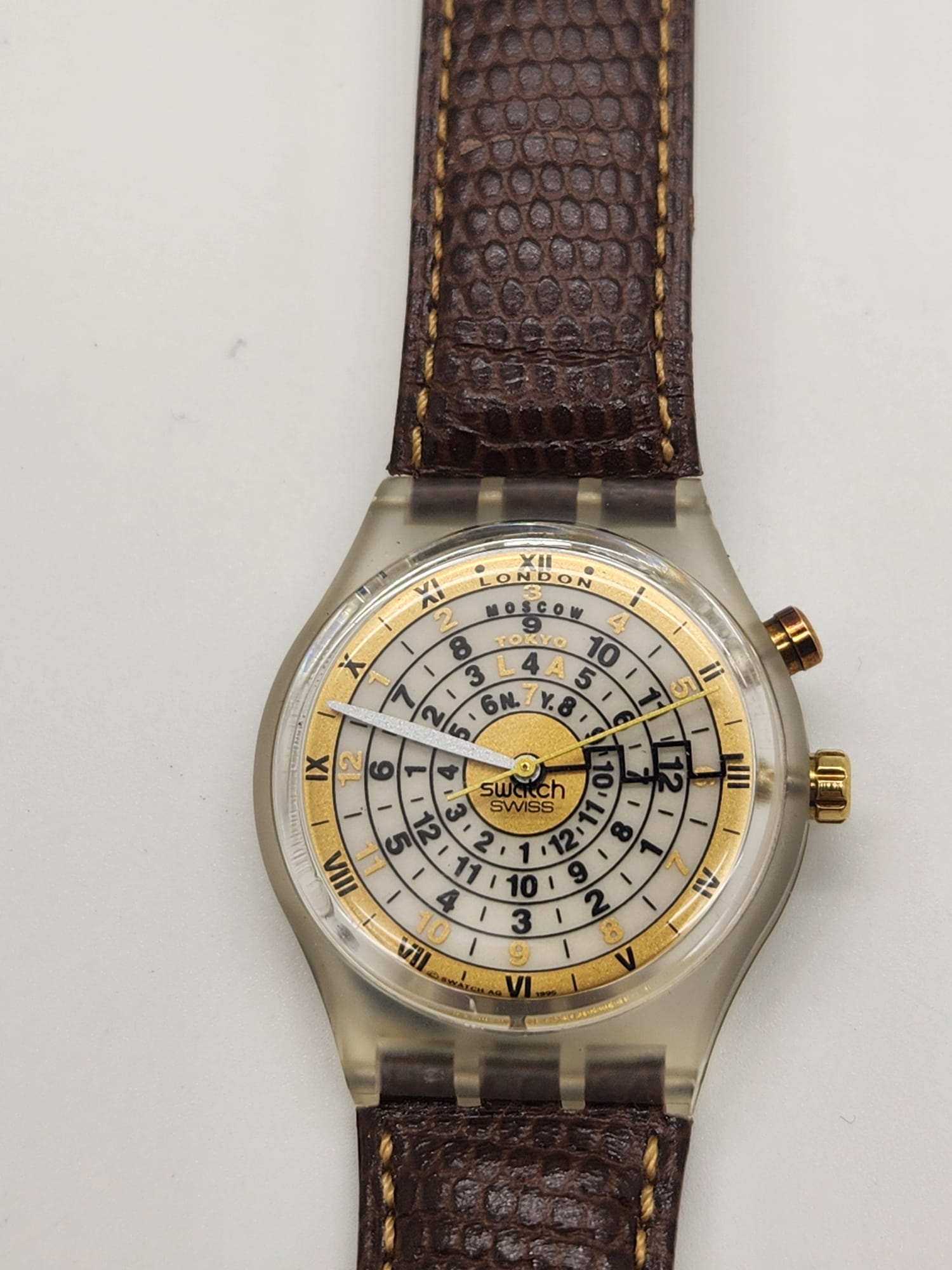 Vintage 1997 Swatch Automatic SAK131 CIRCULUM – Rare Collectible, New in Box